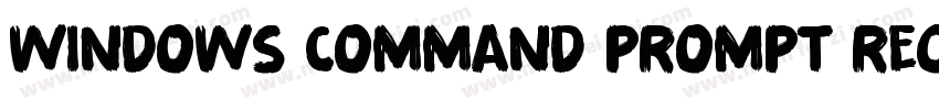 Windows Command Prompt Regular字体转换